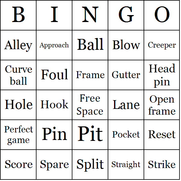 bowling-bingo-cards